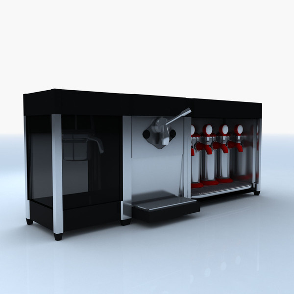 popcorn maker icecream soda 3d ma - Popcorn Icecream Soda Maker... by bluewhalestudios